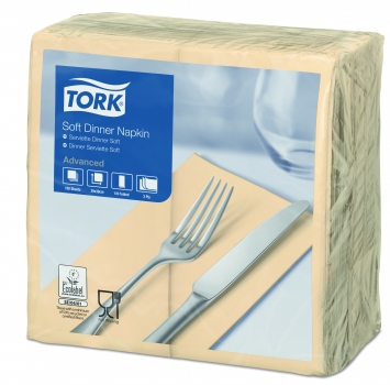 Tork Soft Dinnerservitten Ivory